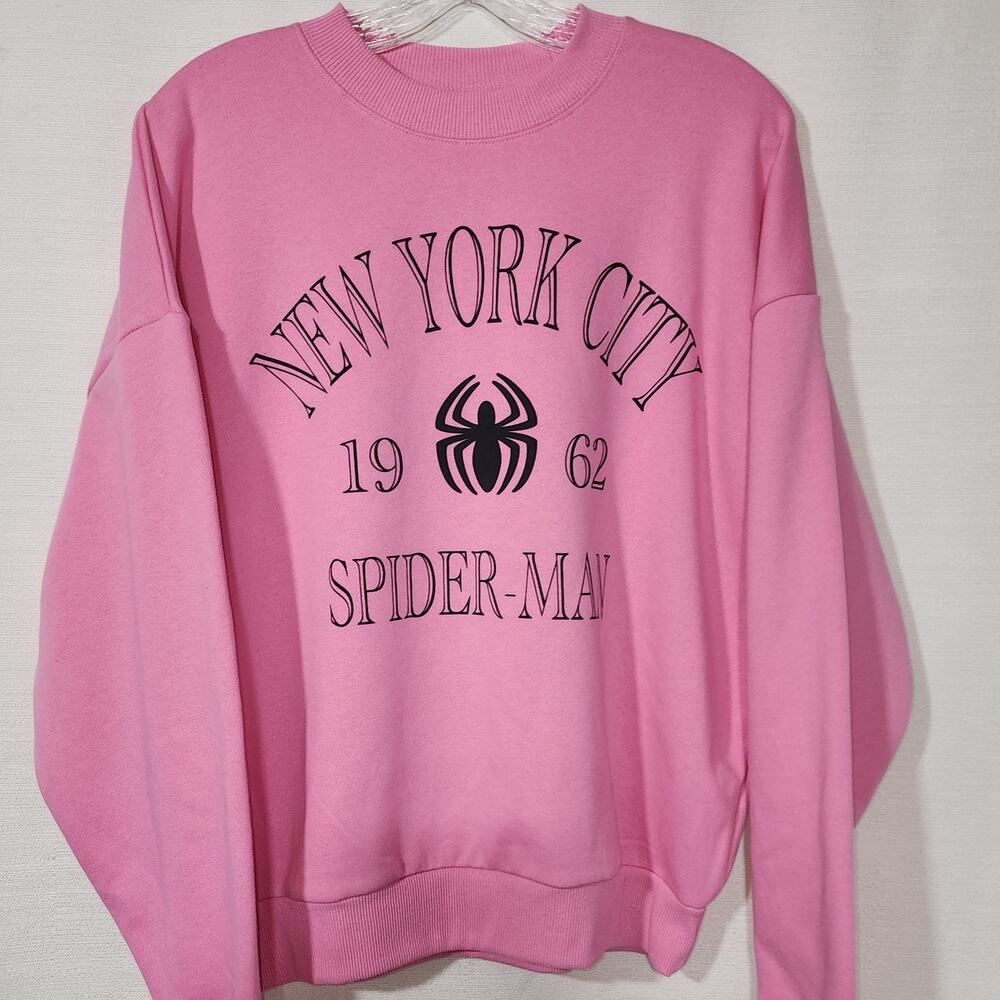 New york Spider-Man sweatshirt women's XS NWT - Picture 4 of 7